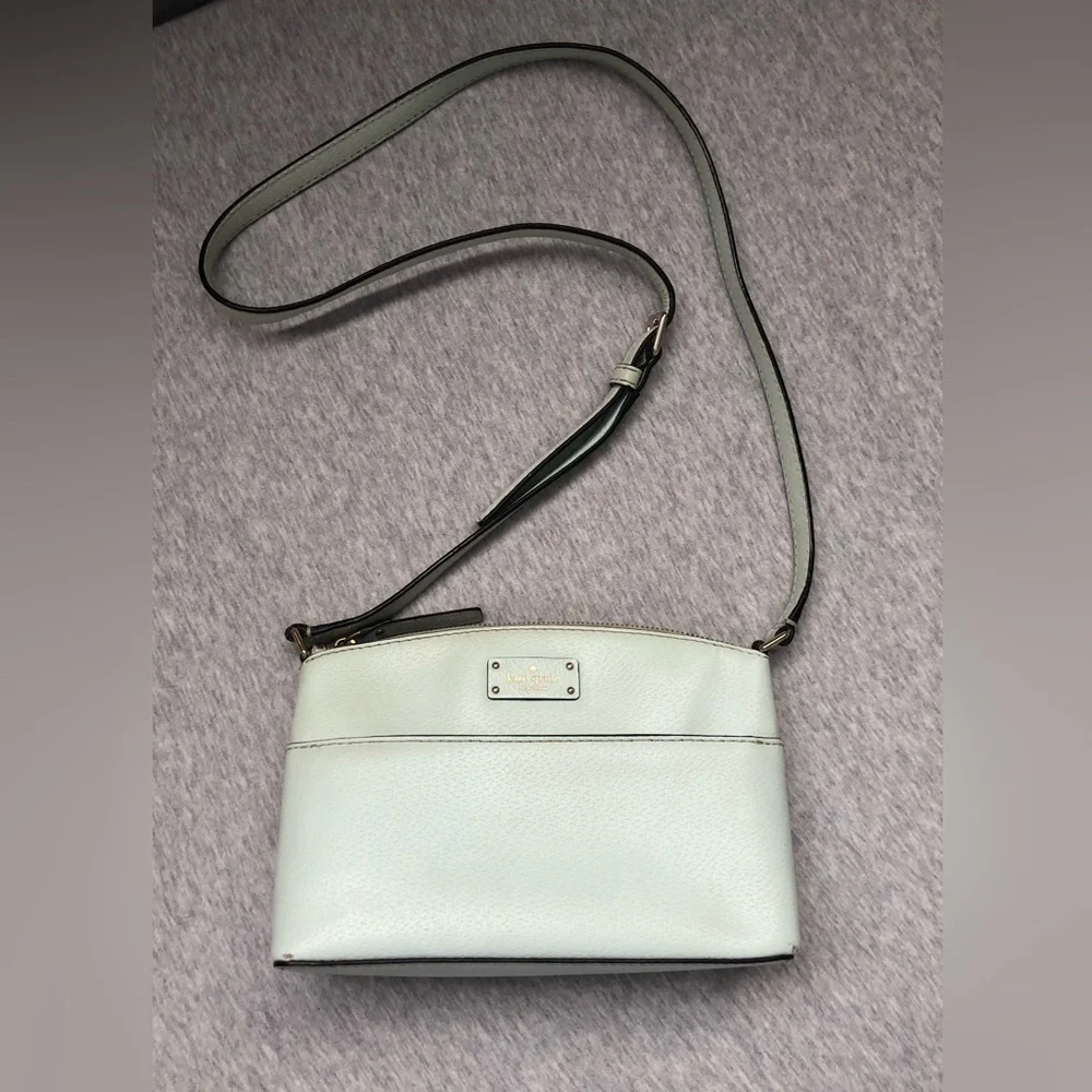 Kate Spade Small Robins Egg Blue Leather Crossbody